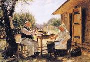 Vladimir Makovsky Making Jam Germany oil painting artist
